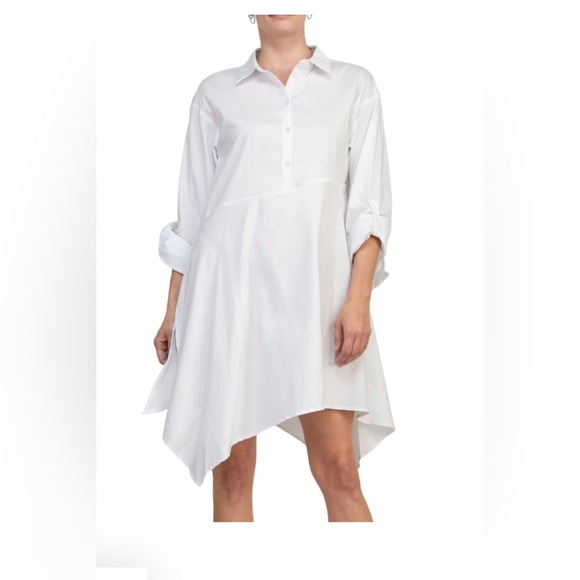Cupio White Shirt Dress - Picture 7 of 9
